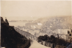 Hastings and Pier from Castle Hill c1930